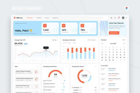 Download HRMate - HR Management Admin Dashboard - Premium Bundle