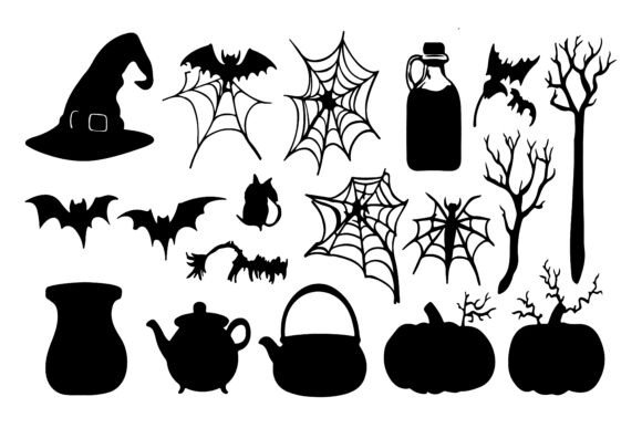 Download Spooky Silhouette Vector Element Set - Premium Resources
