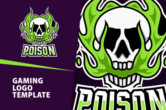 Download Poison Skull Mascot Gaming Logo Design - Premium Resources