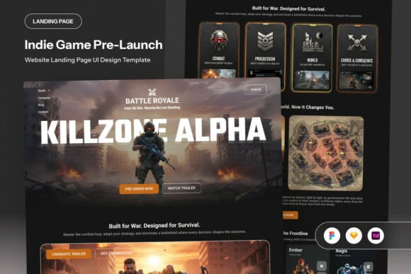 Download Killzone Alpha - Indie Game Landing - Premium Bundle